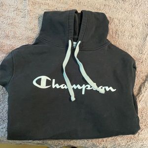 Black champion hoodie